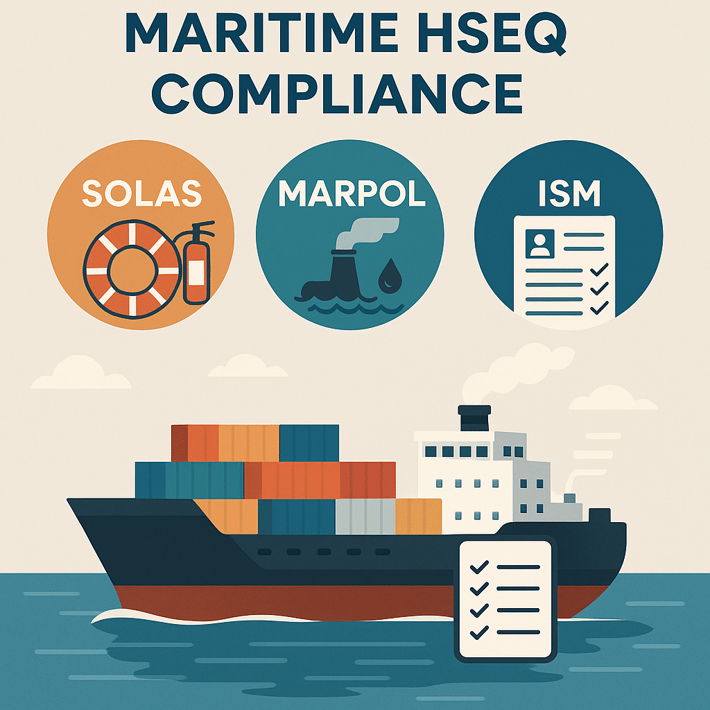 Maritime HSEQ Compliance: Navigating SOLAS, MARPOL, and ISM